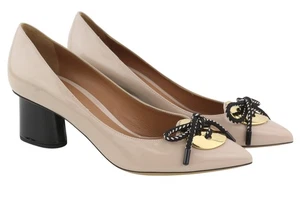 Emporio Armani X3E345 Mujer Tacones EU37 Beige Charol Dorado Detalles I - Imagen 1 de 12