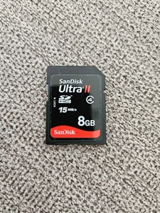 SanDisk Ultra II, 8GB, 15MB/s SD Card: SDHC - Picture 1 of 2