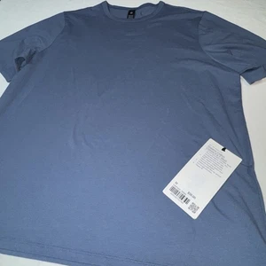 Camisa Lululemon Para Hombre M Algodón Orgánico Calce Clásico Camiseta Denim Lavado Gimnasio Nueva Con Etiquetas - Imagen 1 de 8