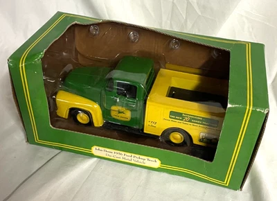 ERTL  1:25 Die-Cast Metal Vehicle John Deere  1956 Ford Pickup Truck in Box - Image 1 of 4
