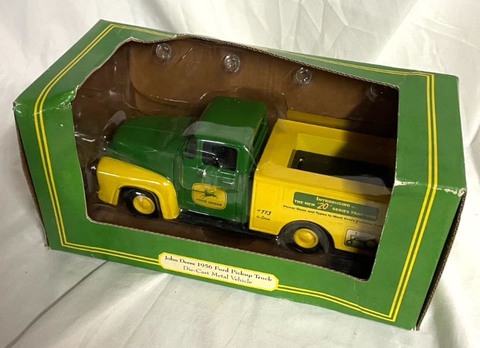 ERTL  1:25 Die-Cast Metal Vehicle John Deere  1956 Ford Pickup Truck in Box - Image 1 of 4