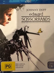 EDWARD SCISSORHANDS (1990) - BLURAY Johnny Depp Tim Burton AS NEW!  - Picture 1 of 2