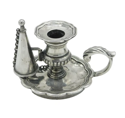 Pequeño palo de cámara de plata de ley Guillermo IV antiguo 1835 Londres Foto 1 de 4