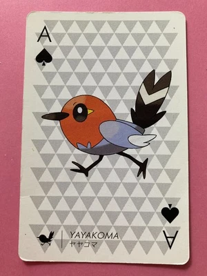 Pokemon X Nintendo Playing Card Fletchling and Xerneas Ace of Spades 2013 Japan - Image 1 of 4