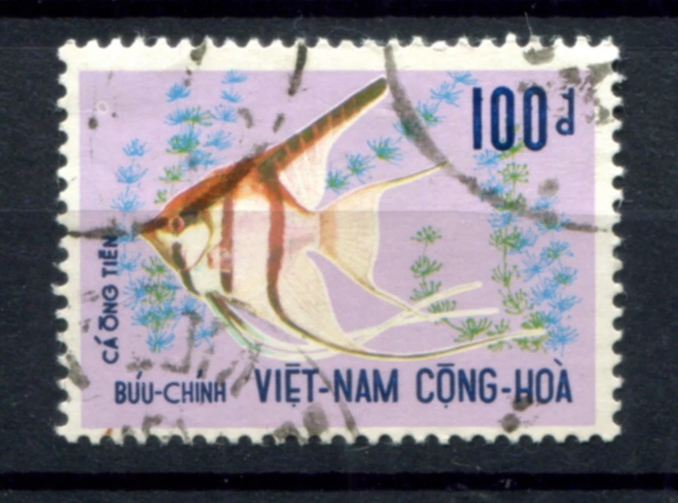 Vietnam South 1971 • Sc# 404 • Angel Fish • Used F-VF (SU-8638) - Image 1 of 1
