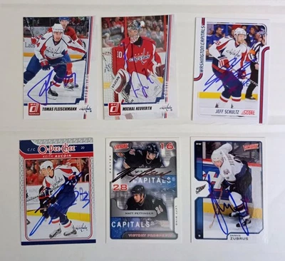 Washington Capitals 24 Autographed Card Lot-Backstron,Oates,Carlson,Holtby - Image 1 of 4