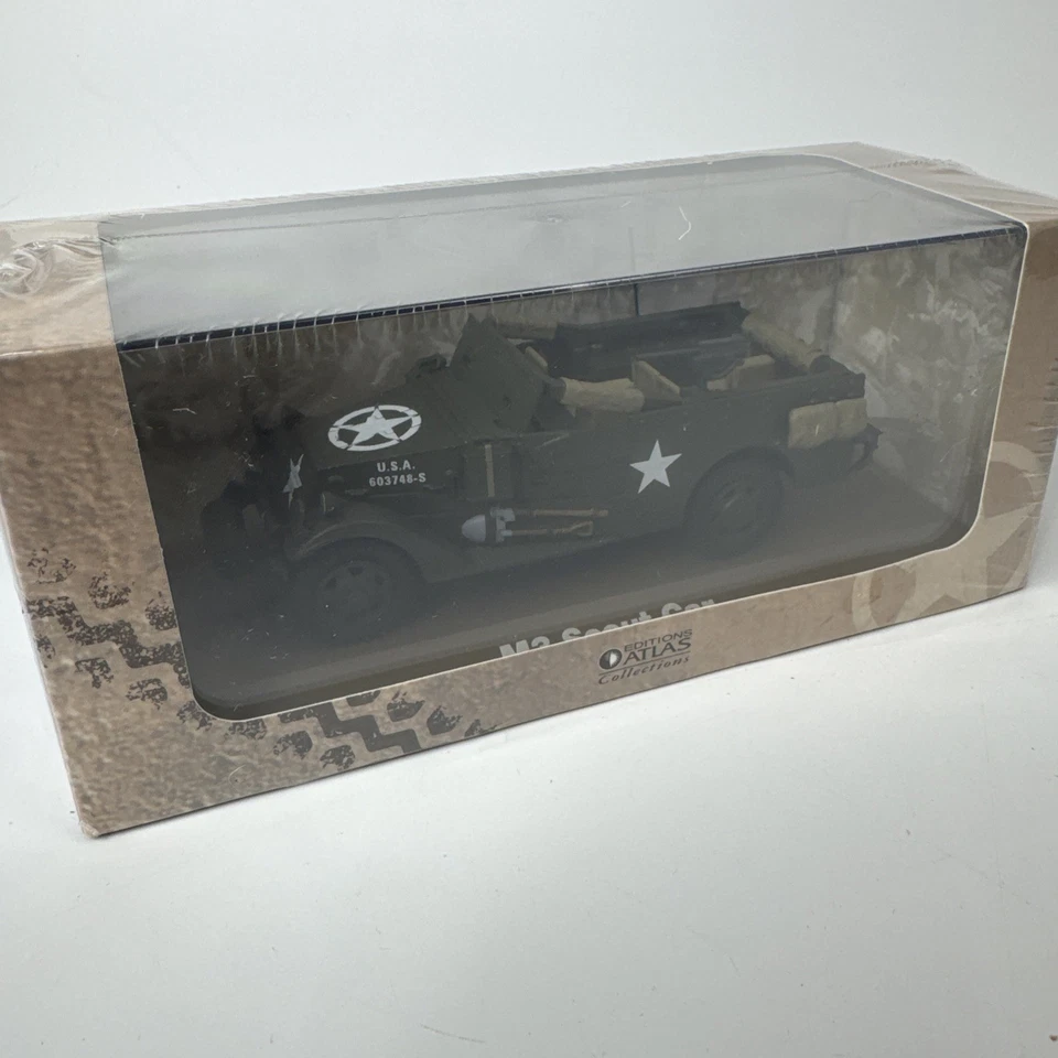 Atlas Collection American M3 Scout Car boxed and case - Image 1 of 4