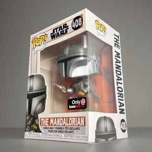 THE MANDALORIAN (Jetpack W/Blaster) #408 Gamestop Exclusive Funko Pop Star Wars - Picture 1 of 7