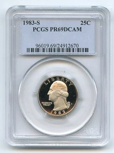 1983 S 25C Washington Quarter Proof PCGS PR69DCAM - Picture 1 of 1