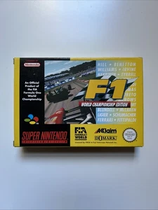 Jeu F1 World Championship Edition Super Nintendo SNES. Presque comme neuf. Free P&P. - Photo 1/8