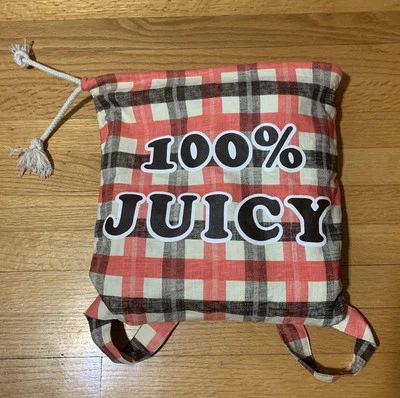 Juicy Couture Pam & Gela 100% Juicy Foldable Reversible Beach Towel Backpack - Image 1 of 4