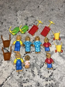 VTG 1986 Berenstain Bears Toy Figure Lot McDonalds Toys - Picture 1 of 3