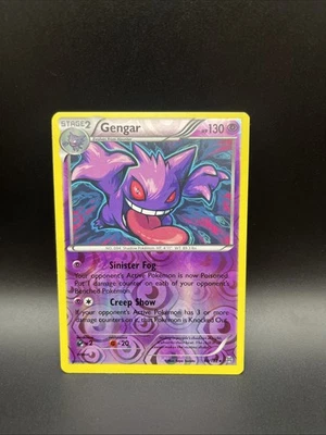 Pokemon Card Gengar Breakthrough Reverse Holo Rare 60/162 NM - Image 1 of 2