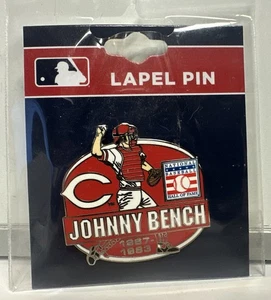 Cincinnati Reds Baseball HOF Johnny Bench 1967-1983 Pin , New - Picture 1 of 3