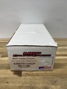 MGP Disc Brake Caliper Covers Aluminum Red Engraved 42007Scusf 2007-18 Wrangler - Picture 1 of 18