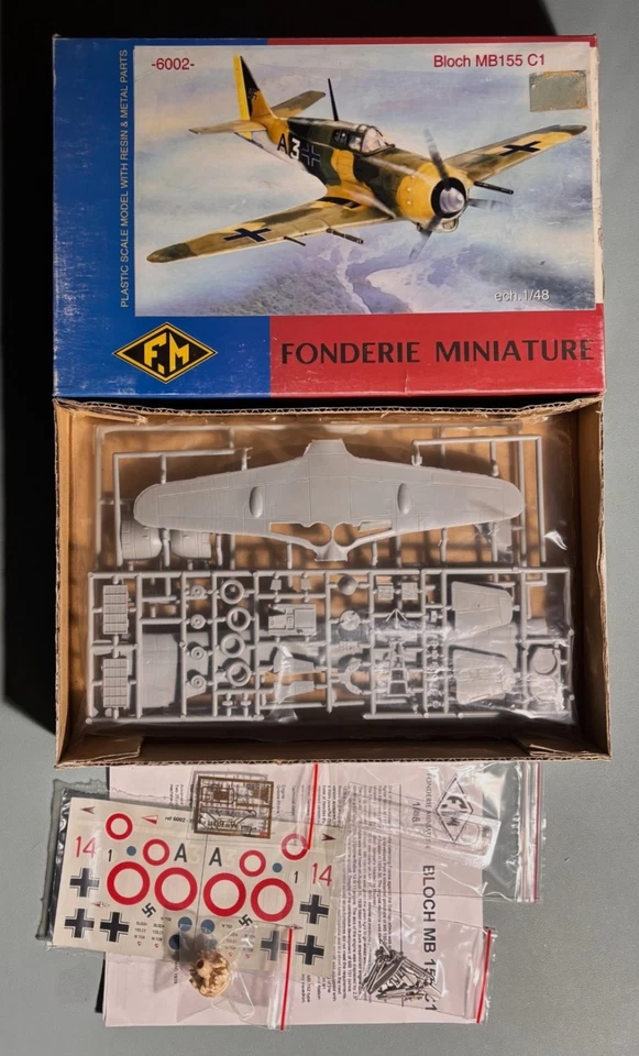 FONDERIE MINIATURE 6002 - BLOCH MB155 C1 - 1/48 PLASTIC KIT - Immagine 1 di 1