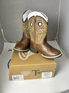Twister Boys Jasper Kids Western Boots with Zipper 4413702 Size 8 NEW - Picture 1 of 3