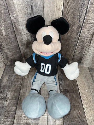 Disney NFL Carolina Panthers Mickey Mouse Stuffed Plush 17” Football Sports Cover