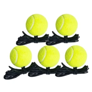 5Pcs Professional Tennis Balls Beginner Training Balls with Elastic String - Picture 1 of 8