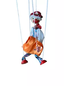 Clown Marionette Holz ohne Markierungen guter Zustand - Bild 1 von 8