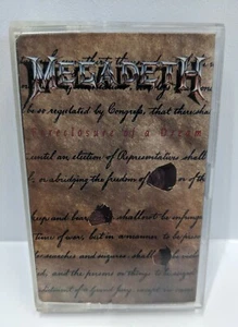 MEGADETH FORECLOSURE OF A DREAM Cassette Tape Single 1992 NM Heavy Metal Rare - Picture 1 of 10