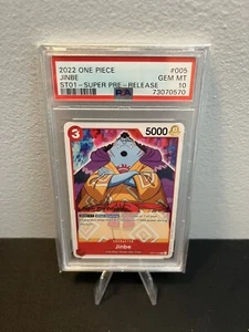 2022 One Piece Super Pre-Release Jinbe ST01-005 PSA 10 Gem Mint - Bild 1 von 2