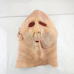 1992 Cinema Secrets Vintage Old Man 3D Full Head Halloween Mask Scary Creepy - Picture 1 of 6