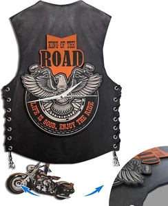 Motorcycle Swinging Wall Clock, Double Layer MDF Motorcycle Wall Art, Gifts f... - Picture 1 of 12