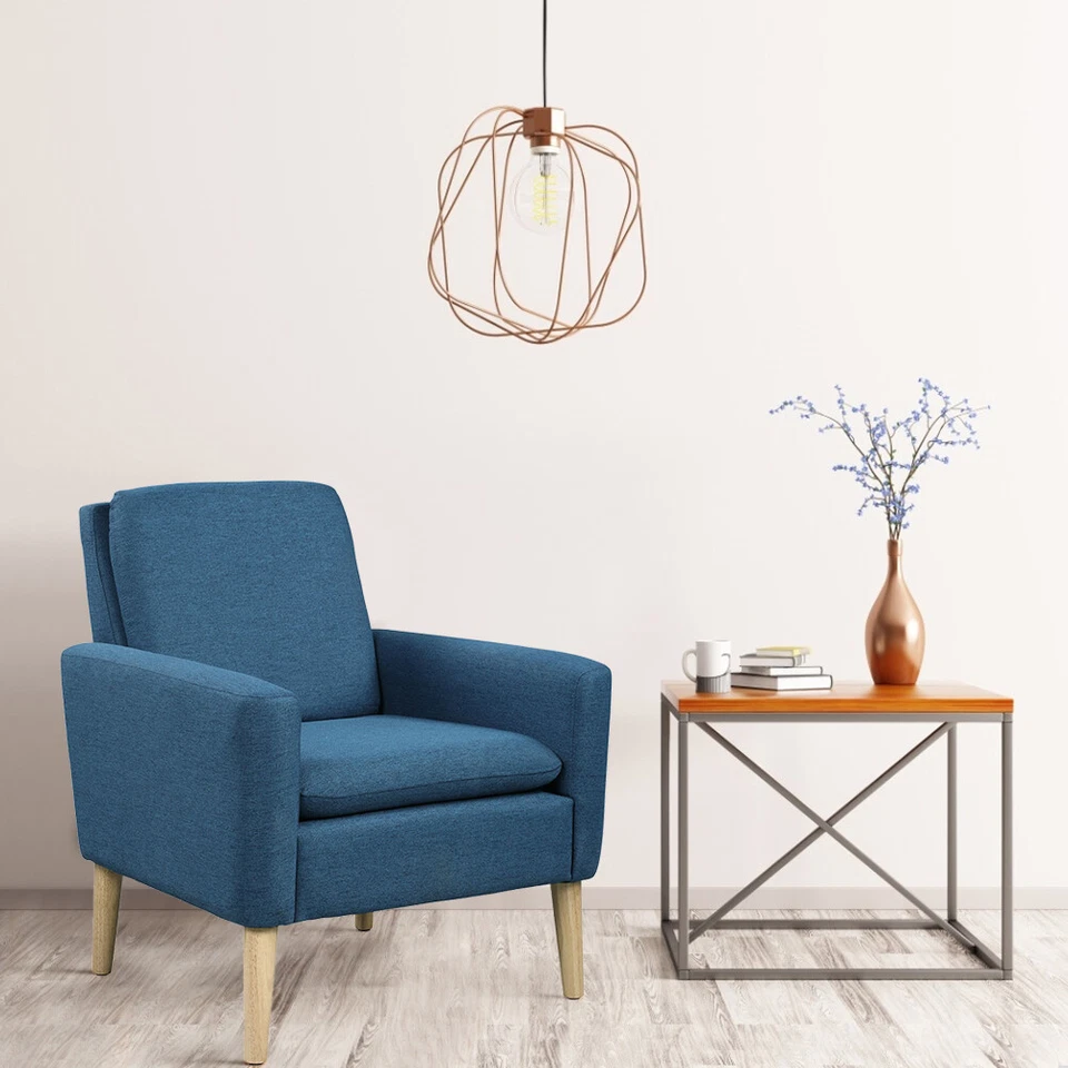 Sillón moderno con acento de sofá sillas de salón moda simplicidad 8 colores Foto 1 de 4