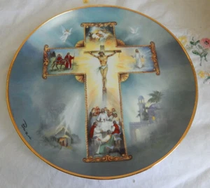  THE LIFE OF CHRIST PLATE BY BAR ZONI   8 1/4" - Picture 1 of 4