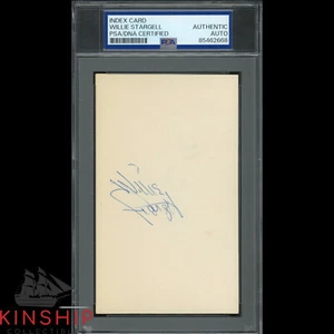 Willie Stargell signed 3x5 Index Card PSA DNA Slabbed Baseball Auto C4014 - Picture 1 of 1