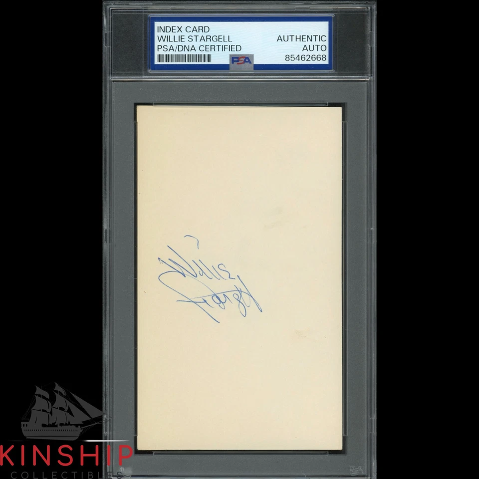Willie Stargell signed 3x5 Index Card PSA DNA Slabbed Baseball Auto C4014 - Image 1 of 1