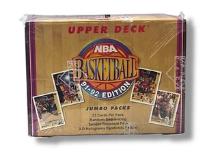 1991-92 Upper Deck Basketball NBA Inaugural Edition Sealed Jumbo Box - Picture 1 of 2
