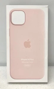 BRANDNEU Original Apple iPhone 14 PLUS Silikon Hülle mit MagSafe ~ Kreide Pink - Bild 1 von 2