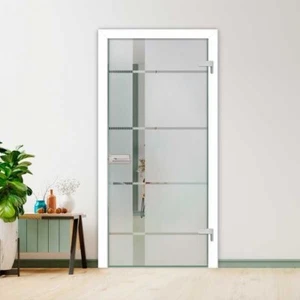 Interior Hinge Door Frosted Design  30"x 80" Inches  (Ready to ship) - Picture 1 of 5