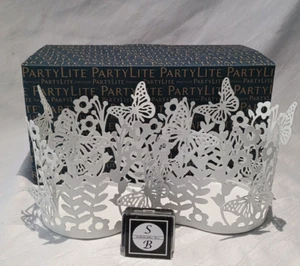 A 24/97 Partylite Doppelter Duftwachshalter "jagende Schmetterlinge" P92983 OVP - Picture 1 of 4