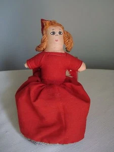 Vintage Topsy Turvy Little Red Riding Hood, Grandma, Wolf Cloth Doll - Picture 1 of 7