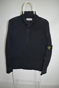 Stone Island S/S 2003 Cotton/Silk 1/4 Zip Sweater Jumper Knit Logo Men's Size L - Picture 1 of 16