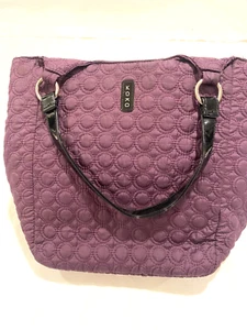 KOKO - 9" Insulated Lunch Tote Bag-2 Handles Purple - Picture 1 of 8