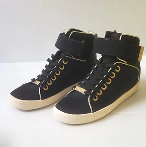 New Womens Aldo Shoes Black Size 7.5 style high top sneaker Magrino-98 - Picture 1 of 6