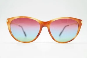 Vintage Sonnenbrille Cartier PARIS 1681688 Braun Gold Silber Oval sunglasses - Picture 1 of 6