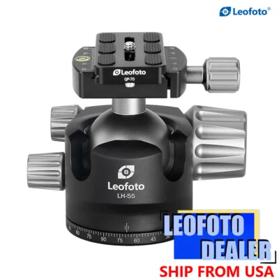 Leofoto LH-55 Camera Tripod Ball Head with Quick Release Plate for RRS /ARCA - Image 1 of 4