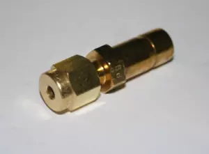 1/8 Tube Stub x 3/8 Tube Brass Reducer Fitting Parker 6TUR2-B - Picture 1 of 4