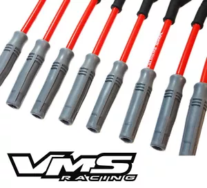 VMS RACING 10.2MM SPARK PLUG WIRE SET CAMARO CORVETTE LS1 LS2 LS3 LS6 LS7 LS9 - Picture 1 of 7