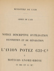 Potez 630 631 Aircraft Technical Manual 1939 period French archive WW2 SNCAN 63