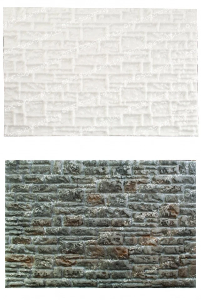 Molde de silicona pared de piedra uso alimentario FPC Sugarcraft Foto 1 de 1