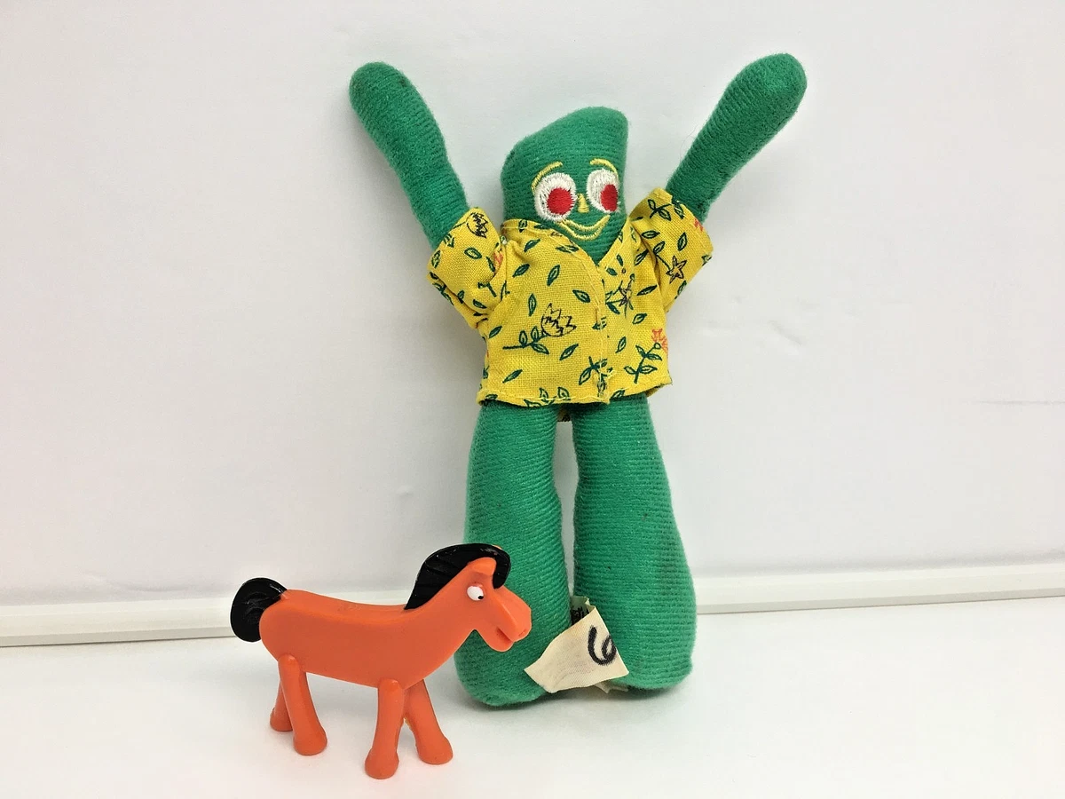 Cartoon Character & Gumby TV Plush Action Figures with Vintage for