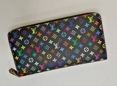 Louis Vuitton Monogram Multicolor Zippy Zip Around Long Wallet Black - Image 1 of 4