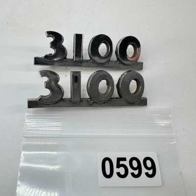 1 par - De colección 1950 1951 1952 Chevrolet Truck 3100 capó emblemas laterales insignias Foto 1 de 4