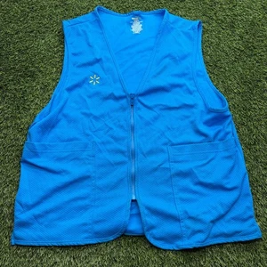 Walmart Employee Uniform Vest Mens Medium M Blue - Picture 1 of 6